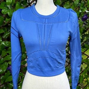 Fabletics Blue Crop Top - Size M